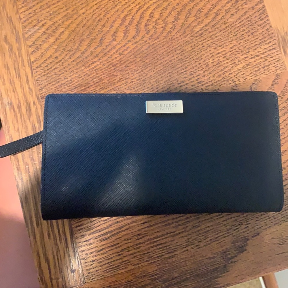 Kate spade black wallet. Barely used